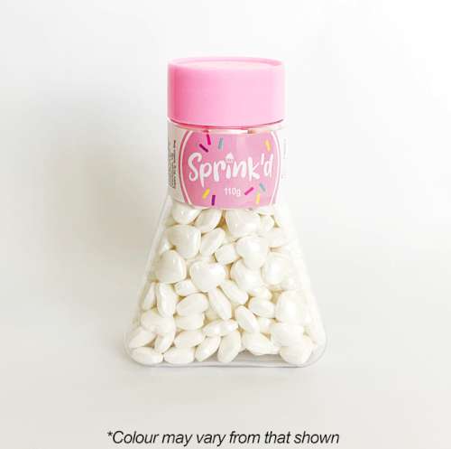 Sprink'd Sprinkles - Hearts White